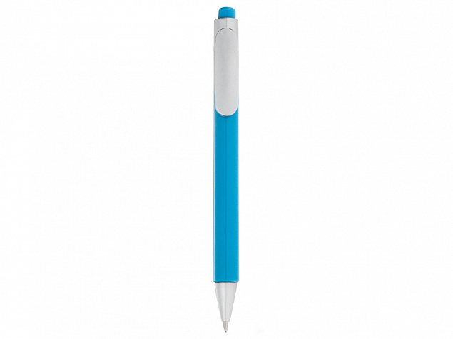 Ручка шариковая Athens черные чернила, голубой с логотипом в Санкт-Петербурге заказать по выгодной цене в кибермаркете AvroraStore