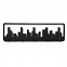Вешалка настенная Skyline, черная с логотипом в Санкт-Петербурге заказать по выгодной цене в кибермаркете AvroraStore
