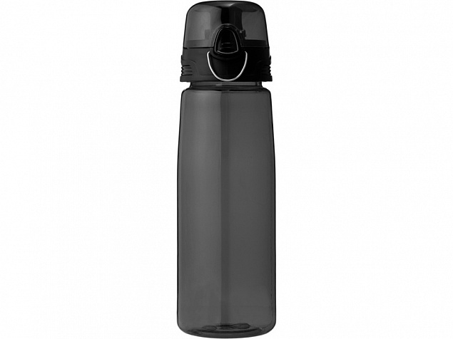 Бутылка спортивная Capri, черный с логотипом в Санкт-Петербурге заказать по выгодной цене в кибермаркете AvroraStore