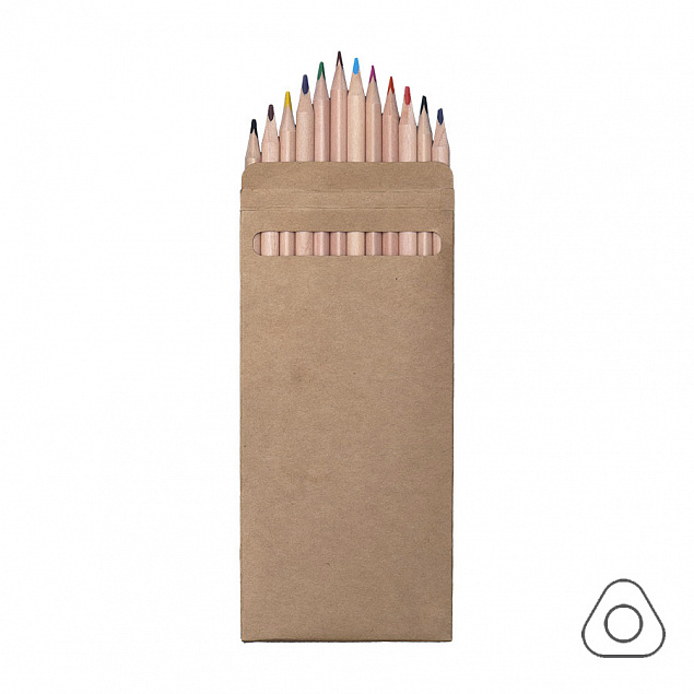 Набор цветных карандашей KINDERLINE middlel,12 цветов, дерево, картон с логотипом в Санкт-Петербурге заказать по выгодной цене в кибермаркете AvroraStore