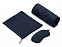 Набор для путешествия Comfort с пледом и маской, синий с логотипом в Санкт-Петербурге заказать по выгодной цене в кибермаркете AvroraStore