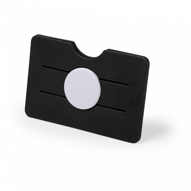 Держатель для карт RFID, черный-белый с логотипом в Санкт-Петербурге заказать по выгодной цене в кибермаркете AvroraStore