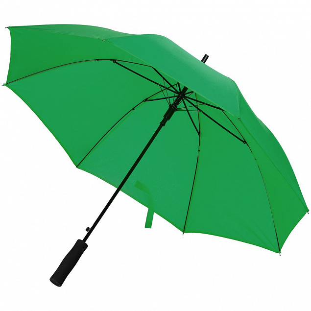 Зонт-трость Color Play, зеленый с логотипом в Санкт-Петербурге заказать по выгодной цене в кибермаркете AvroraStore