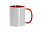 Кружка для сублимации, 330 мл, d=82 мм, стандарт А, белая, красная внутри, красная ручка с логотипом в Санкт-Петербурге заказать по выгодной цене в кибермаркете AvroraStore