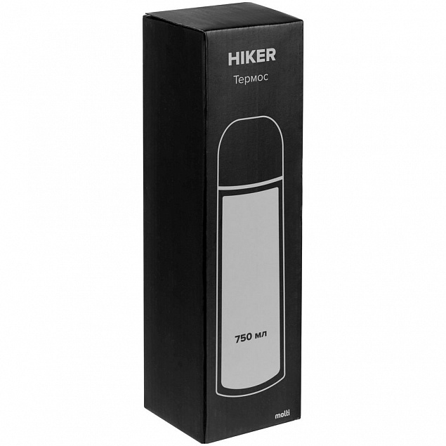 Термос Hiker 750, черный с логотипом в Санкт-Петербурге заказать по выгодной цене в кибермаркете AvroraStore