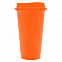 Стакан с крышкой Color Cap, оранжевый с логотипом в Санкт-Петербурге заказать по выгодной цене в кибермаркете AvroraStore