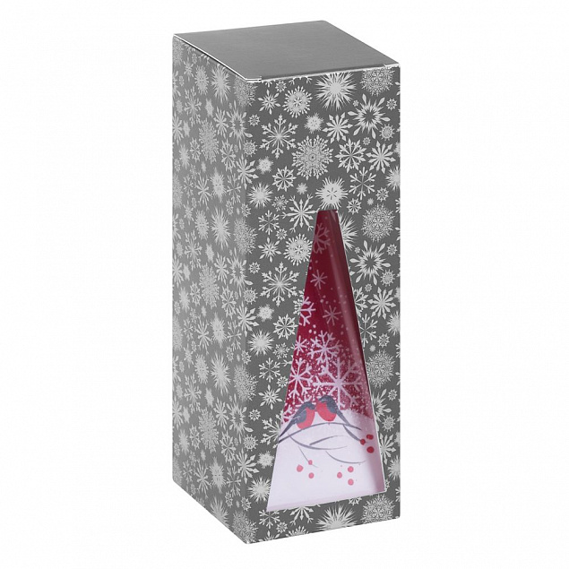 Свеча ручной работы «Снегири на снегу», в форме пирамиды с логотипом в Санкт-Петербурге заказать по выгодной цене в кибермаркете AvroraStore