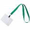 Лента для бейджа Neckband, зеленый с логотипом в Санкт-Петербурге заказать по выгодной цене в кибермаркете AvroraStore
