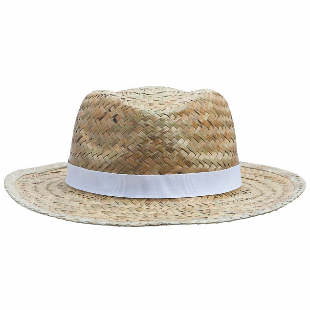 Шляпа Daydream, бежевая с белой лентой с логотипом в Санкт-Петербурге заказать по выгодной цене в кибермаркете AvroraStore