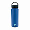 Герметичная вакуумная бутылка с широким горлышком, синяя с логотипом в Санкт-Петербурге заказать по выгодной цене в кибермаркете AvroraStore