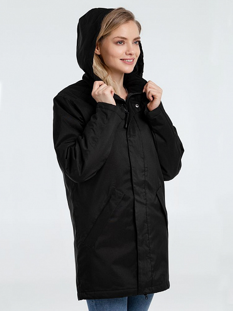 Куртка на стеганой подкладке ROBYN, черная с логотипом в Санкт-Петербурге заказать по выгодной цене в кибермаркете AvroraStore