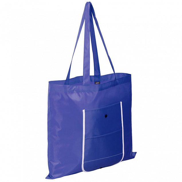 Складная сумка Unit Foldable, синяя с логотипом в Санкт-Петербурге заказать по выгодной цене в кибермаркете AvroraStore