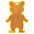 Пешеходный светоотражатель «Мишка», неон-желтый с логотипом в Санкт-Петербурге заказать по выгодной цене в кибермаркете AvroraStore
