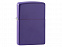 Зажигалка ZIPPO Classic с покрытием Purple Matte с логотипом в Санкт-Петербурге заказать по выгодной цене в кибермаркете AvroraStore