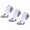 Набор из 3 пар спортивных женских носков Monterno Sport, красный фиолетовый и розовый с логотипом в Санкт-Петербурге заказать по выгодной цене в кибермаркете AvroraStore