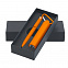 Набор ручка + зарядное устройство 2800 mAh в футляре, оранжевый, покрытие soft touch с логотипом в Санкт-Петербурге заказать по выгодной цене в кибермаркете AvroraStore