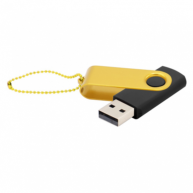 Флешка Designer To Go 2.0 USB 16Gb, черный/желтый с логотипом в Санкт-Петербурге заказать по выгодной цене в кибермаркете AvroraStore