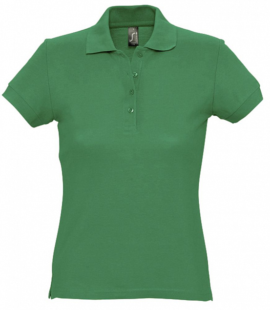 Рубашка поло женская PASSION 170, ярко-зеленая с логотипом в Санкт-Петербурге заказать по выгодной цене в кибермаркете AvroraStore