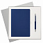 Подарочный набор Spark, синий (ежедневник, ручка) с логотипом в Санкт-Петербурге заказать по выгодной цене в кибермаркете AvroraStore