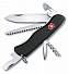 Солдатский нож с фиксатором лезвия Forester, черный с логотипом в Санкт-Петербурге заказать по выгодной цене в кибермаркете AvroraStore