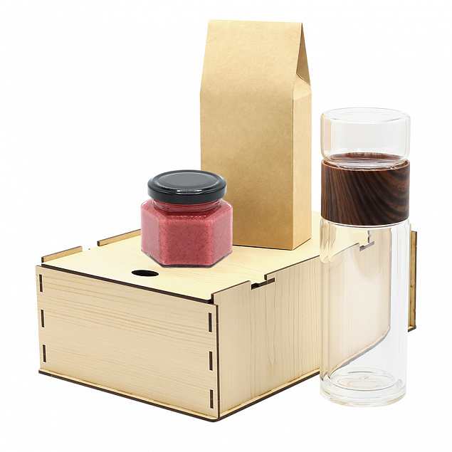 Подарочный набор Ченз, (черный чай, мед с фундуком и какао) с логотипом в Санкт-Петербурге заказать по выгодной цене в кибермаркете AvroraStore