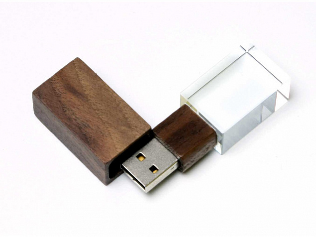 USB 2.0- флешка на 64 Гб прямоугольной формы, под гравировку 3D логотипа с логотипом в Санкт-Петербурге заказать по выгодной цене в кибермаркете AvroraStore