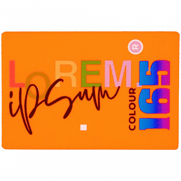 Наклейка тканевая Lunga, L,оранжевый неон с логотипом в Санкт-Петербурге заказать по выгодной цене в кибермаркете AvroraStore
