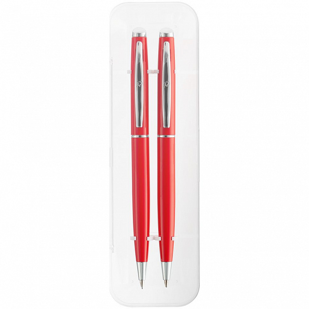 Набор Phrase: ручка и карандаш, красный с логотипом в Санкт-Петербурге заказать по выгодной цене в кибермаркете AvroraStore