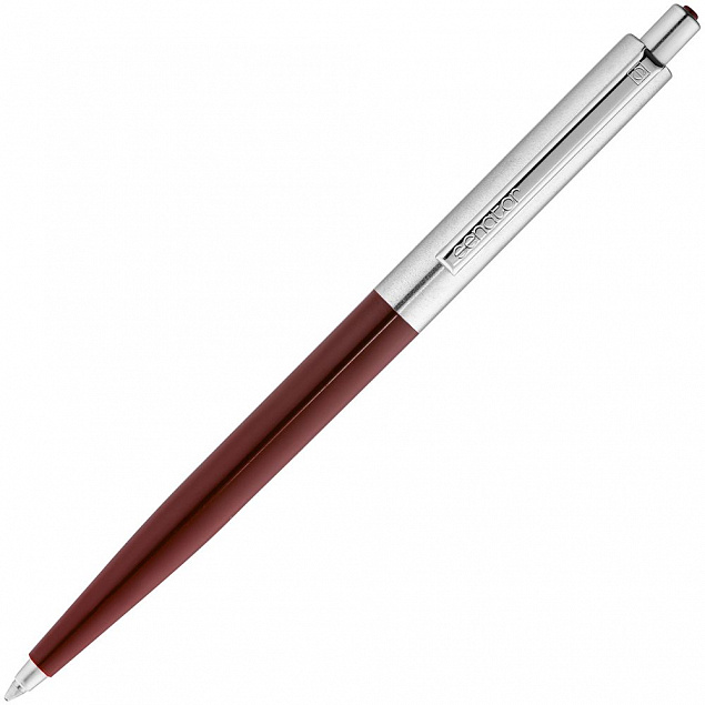 Ручка шариковая Senator Point Metal, красная с логотипом в Санкт-Петербурге заказать по выгодной цене в кибермаркете AvroraStore