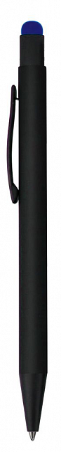 Ручка шариковая Raven (черная с синим) с логотипом в Санкт-Петербурге заказать по выгодной цене в кибермаркете AvroraStore