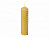 Свеча из вощины 3,5 х 12,5 см с деревянным ярлыком, желтый