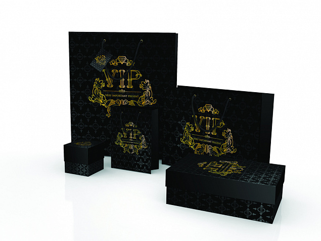 Коробка подарочная VERY IMPORTANT PRESENT с логотипом в Санкт-Петербурге заказать по выгодной цене в кибермаркете AvroraStore