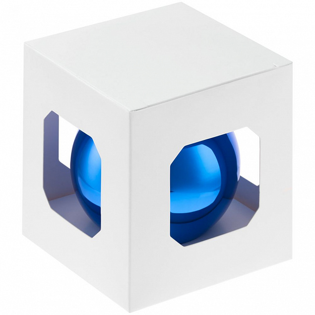 Елочный шар Finery Gloss, 8 см, глянцевый синий с логотипом в Санкт-Петербурге заказать по выгодной цене в кибермаркете AvroraStore
