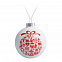 Елочный шар «Новогодний коллаж», 8, см, белый с красным с логотипом в Санкт-Петербурге заказать по выгодной цене в кибермаркете AvroraStore