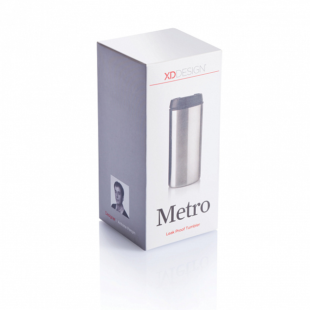 Термокружка Metro, 300 мл, серебряный с логотипом в Санкт-Петербурге заказать по выгодной цене в кибермаркете AvroraStore