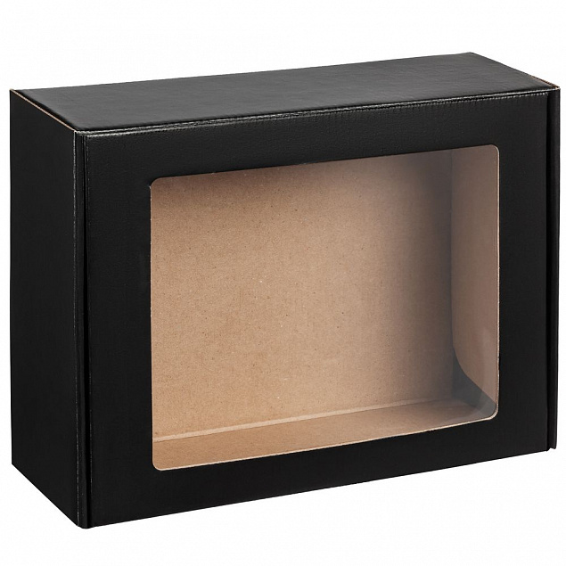 Коробка с окном Visible, черная с логотипом в Санкт-Петербурге заказать по выгодной цене в кибермаркете AvroraStore