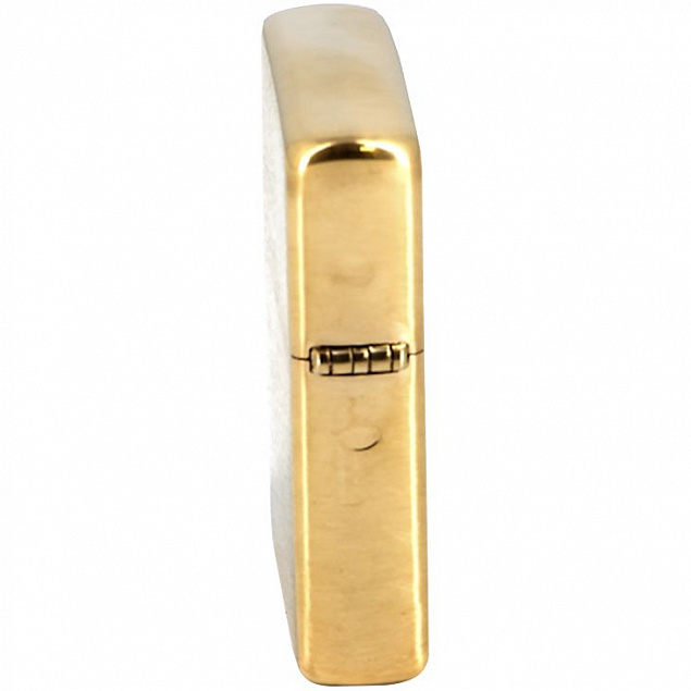 Зажигалка Zippo Classic Brushed, золотистая с логотипом в Санкт-Петербурге заказать по выгодной цене в кибермаркете AvroraStore