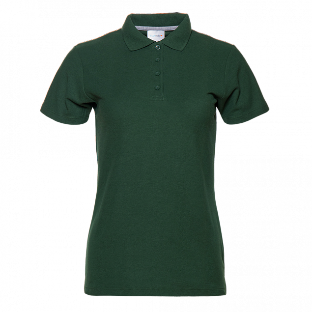 Рубашка поло StanWomen Тёмно-зелёный с логотипом в Санкт-Петербурге заказать по выгодной цене в кибермаркете AvroraStore