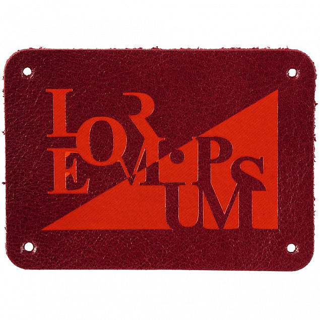 Лейбл кожаный Beta, XL, красный с логотипом в Санкт-Петербурге заказать по выгодной цене в кибермаркете AvroraStore