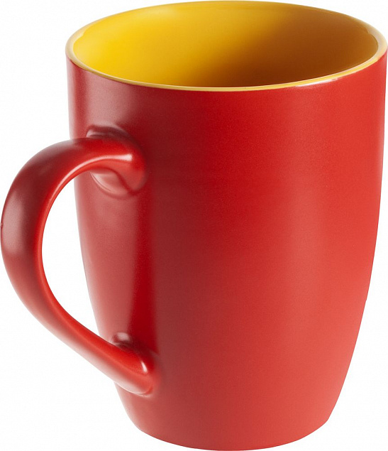 Кружка Bright Tulip, матовая, красная с желтым с логотипом в Санкт-Петербурге заказать по выгодной цене в кибермаркете AvroraStore