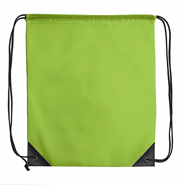 Рюкзак мешок с укреплёнными уголками BY DAY, зелёный, 35*41 см, полиэстер 210D с логотипом в Санкт-Петербурге заказать по выгодной цене в кибермаркете AvroraStore