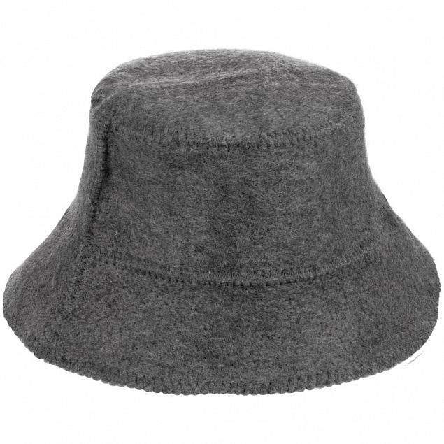 Банная шапка Panam, серая с логотипом в Санкт-Петербурге заказать по выгодной цене в кибермаркете AvroraStore