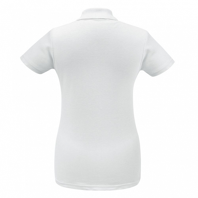 Рубашка поло женская ID.001 белая с логотипом в Санкт-Петербурге заказать по выгодной цене в кибермаркете AvroraStore