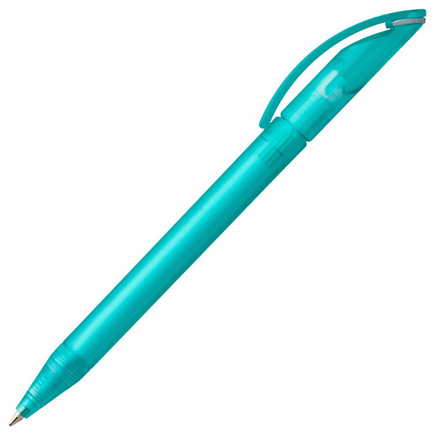 Ручка шариковая Prodir DS3 TFF Ring, бирюзовая с серым с логотипом в Санкт-Петербурге заказать по выгодной цене в кибермаркете AvroraStore