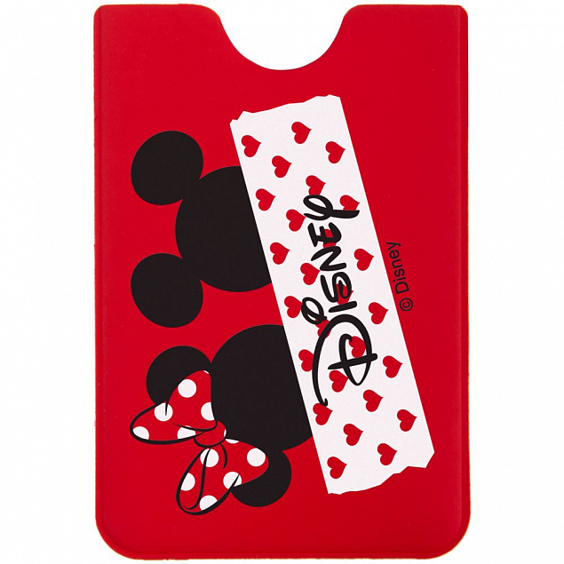 Чехол для карточки Minnie and Mickey, красный с логотипом в Санкт-Петербурге заказать по выгодной цене в кибермаркете AvroraStore