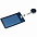 Чехол для пропуска с ретрактором Devon, синий с логотипом в Санкт-Петербурге заказать по выгодной цене в кибермаркете AvroraStore