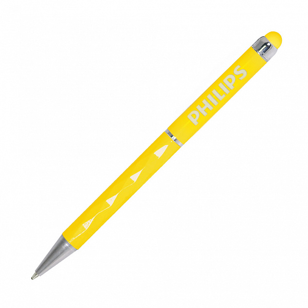 Шариковая ручка Crystal, желтая с логотипом в Санкт-Петербурге заказать по выгодной цене в кибермаркете AvroraStore