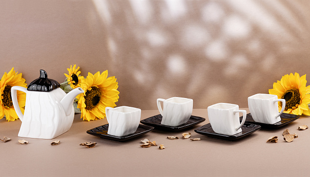 Набор чайный на 4 персоны "Соната" с логотипом в Санкт-Петербурге заказать по выгодной цене в кибермаркете AvroraStore