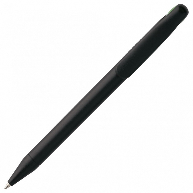 Ручка шариковая Prodir DS1 TMM Dot, черная с зеленым с логотипом в Санкт-Петербурге заказать по выгодной цене в кибермаркете AvroraStore