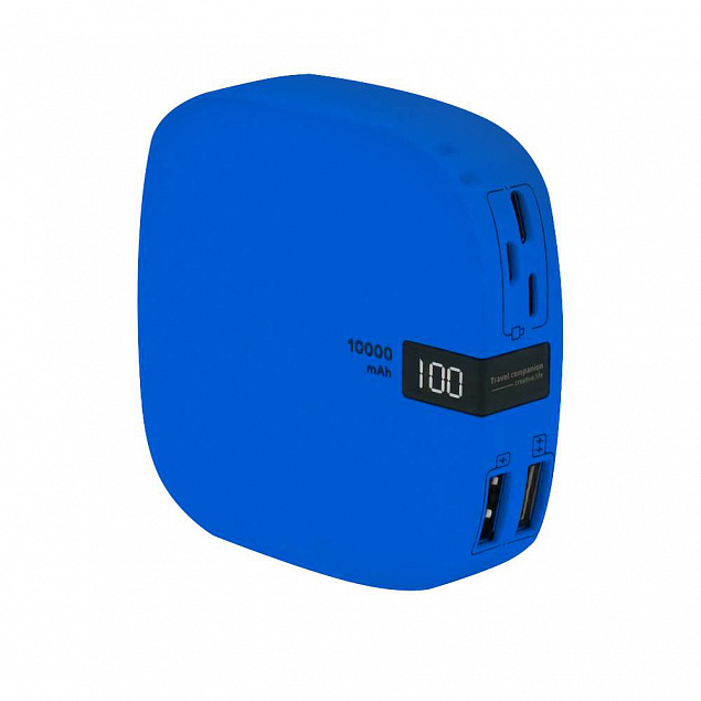 Внешний аккумулятор Revil 10000 mAh - Синий HH с логотипом в Санкт-Петербурге заказать по выгодной цене в кибермаркете AvroraStore